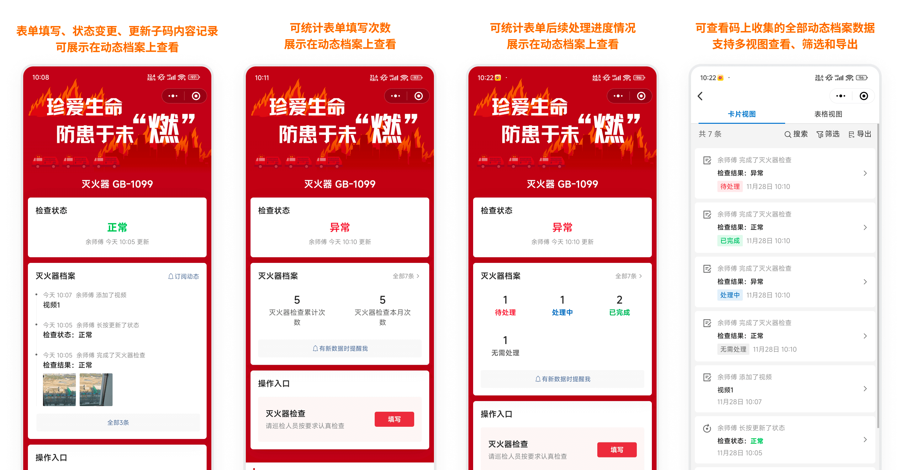 动态数据面板展示效果