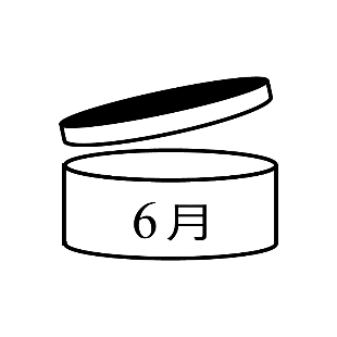 开封后使用期限图标示例：6月